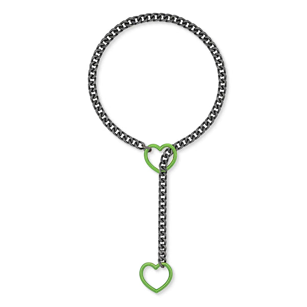 ADEMISHIA Women’s Heart O-Ring Slip Chain Necklace
