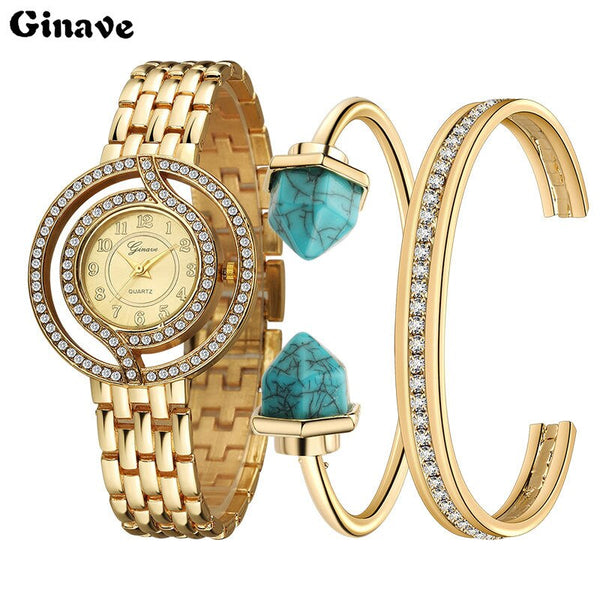Elegant Women's Quartz Watch – 38mm Alloy Strap American Style