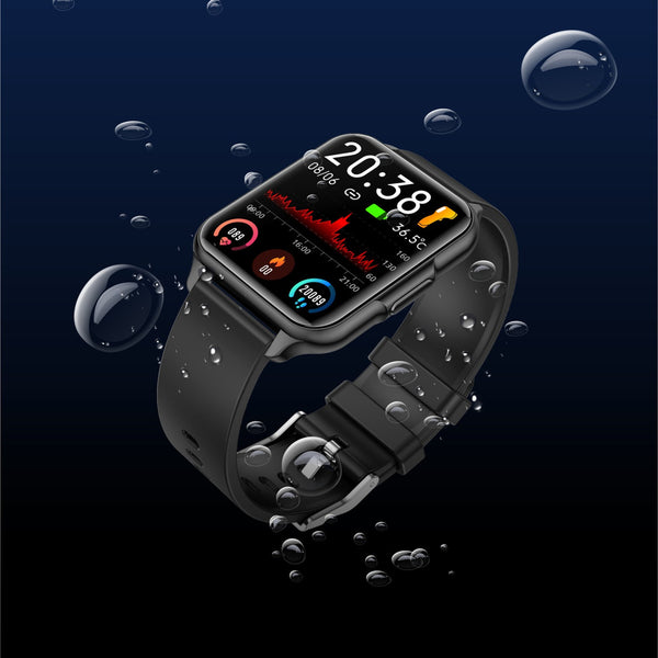Waterproof Sports Watch with Body Temp & Heart Rate Monitor