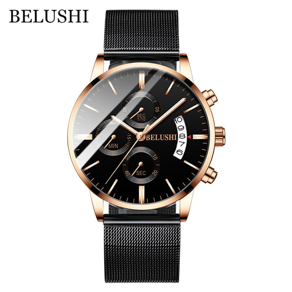 BELUSHI Men’s Chronograph Quartz Waterproof Watch