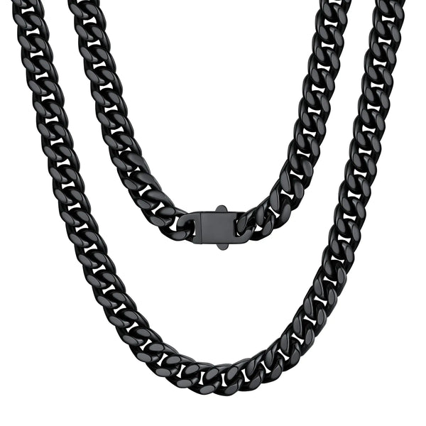 U7 Men's Stainless Steel Cuban Chain Necklace