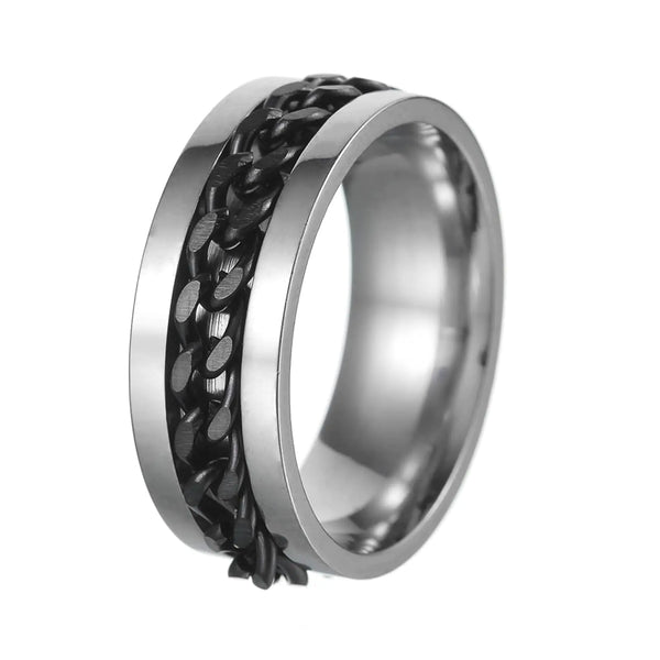 StealthSpin Men's Titanium Fidget Ring
