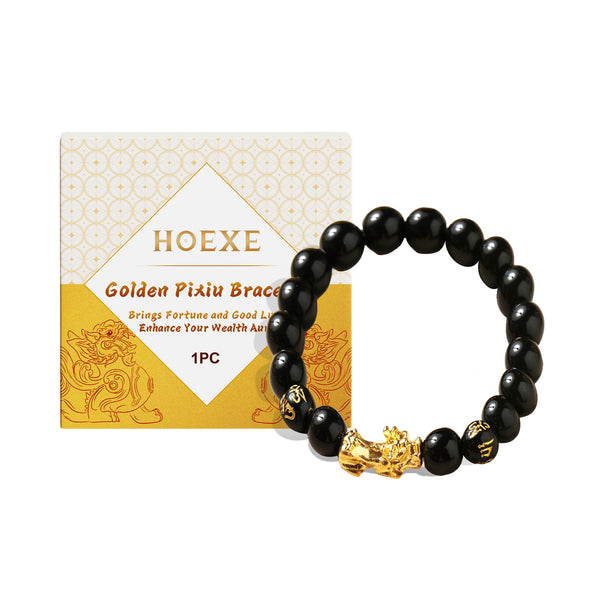 Gold Pixiu Beaded Bracelet – Wealth & Protection for Couples