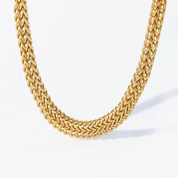 Thick Chain Gold Choker Necklace – 316L Stainless Steel