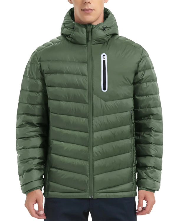 HydroMax Men's Down Jacket - Lightweight, Insulated & Water-Resistant