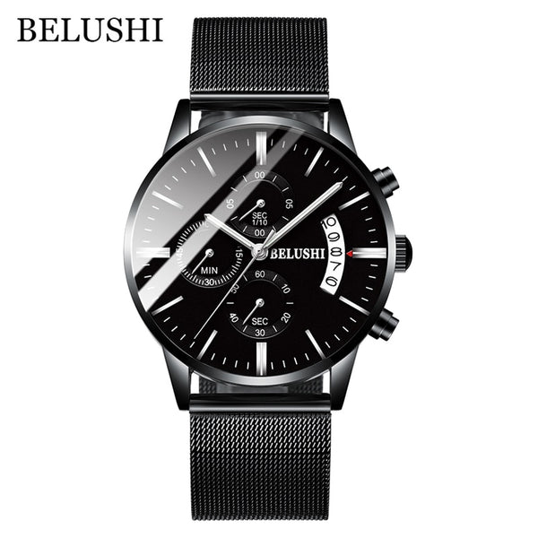 BELUSHI Men's Luxury Quartz Sports Watch