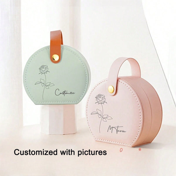 Custom PU Travel Jewelry Box Organizer