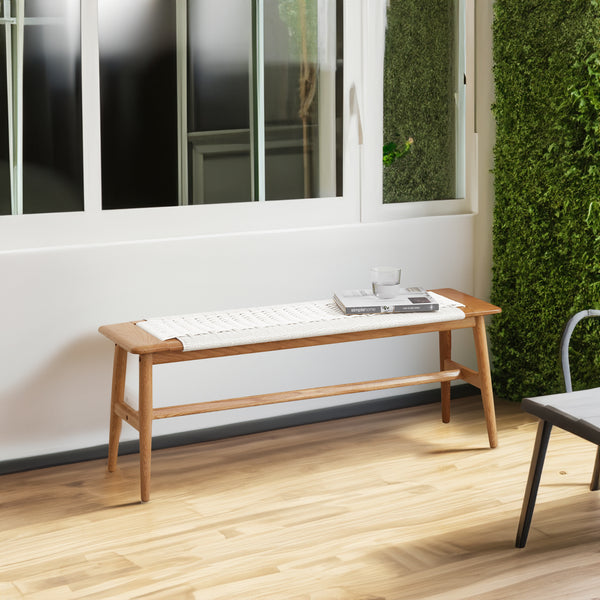 White Oak Wood Dining Bench