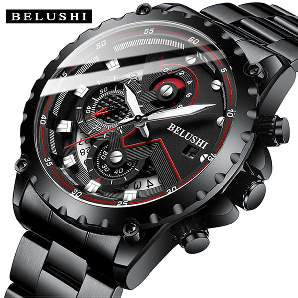 BELUSHI Men’s Chronograph Waterproof Quartz Watch