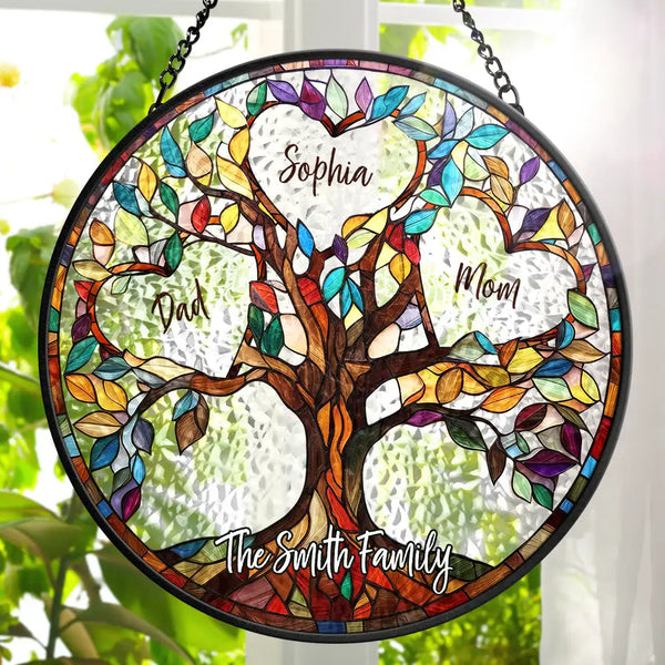 Unbreakable Bond Tree of Life Suncatcher – Personalized Family Gift