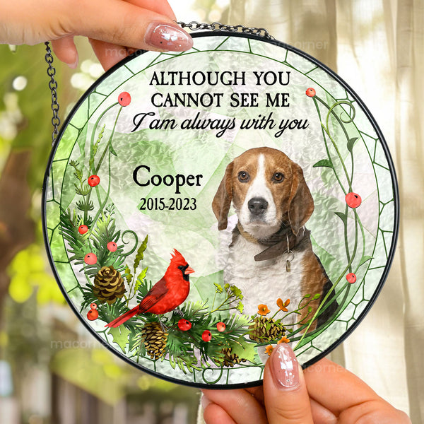 Pet Memorial In My Heart - Personalized Photo Suncatcher