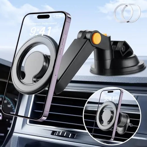 MagView 360 Car Phone Holder for iPhone 16 & 15 Pro Max
