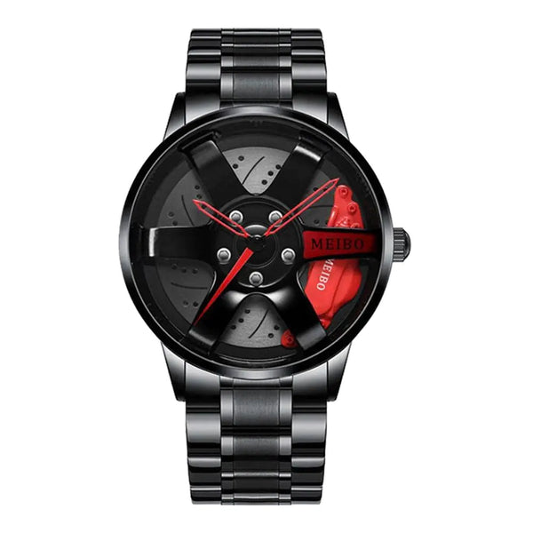 Estink Red Sports Watch for Men - 3D Skeleton Mechanical Dial