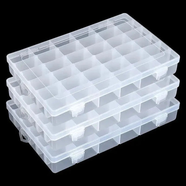 36-Grid Adjustable Organizer Box for Crafts & Jewelry