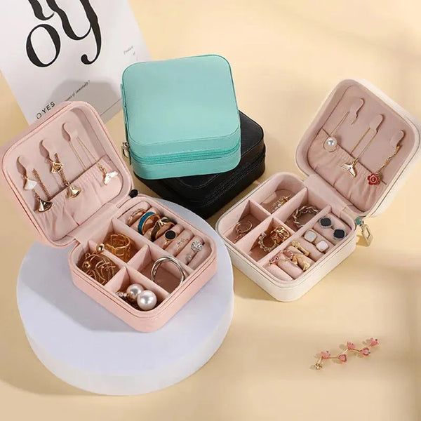 Mini Travel Jewelry Box for Earrings & Necklaces