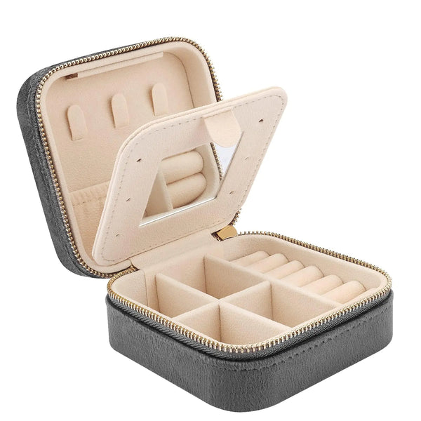 Velvet Voyage Jewelry Case - Compact Organizer for Accessories