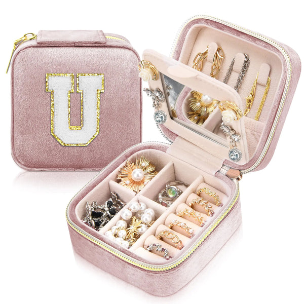 DTBG Petite Jewelry Organizer with Mirror - Pink