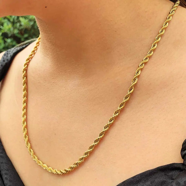 18K Gold Vermeil Cuban Chain Necklace – 18"