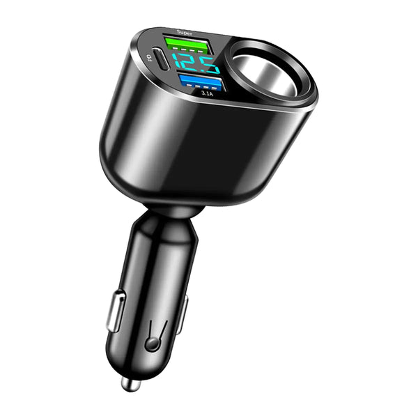 Ankuee Universal 4-Port Car Fast Charger