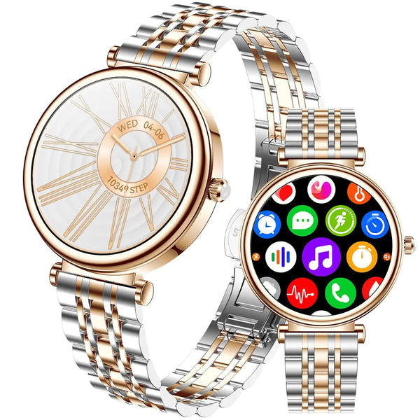 Elegant Women's Fitness Smartwatch 1.27" Rose Gold