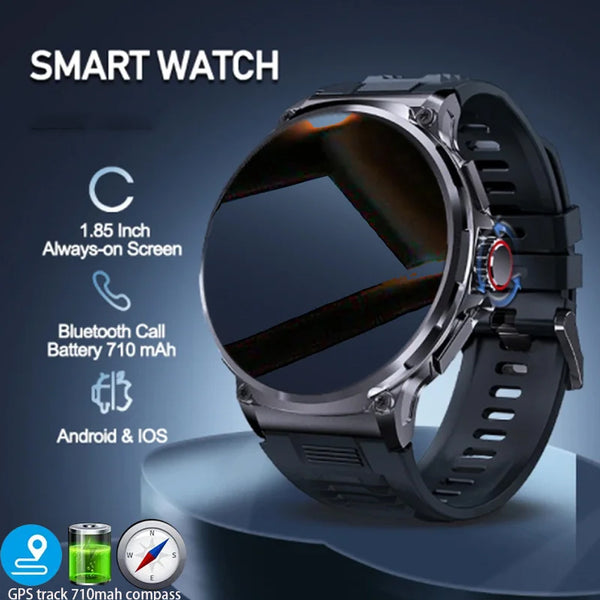 Round Screen Multi-Sport Smartwatch with Health Monitoring