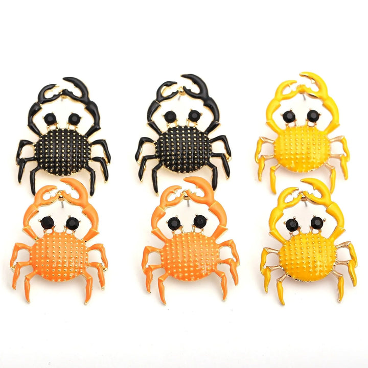 Colorful Crab Alloy Earrings - themiraclebrands.store
