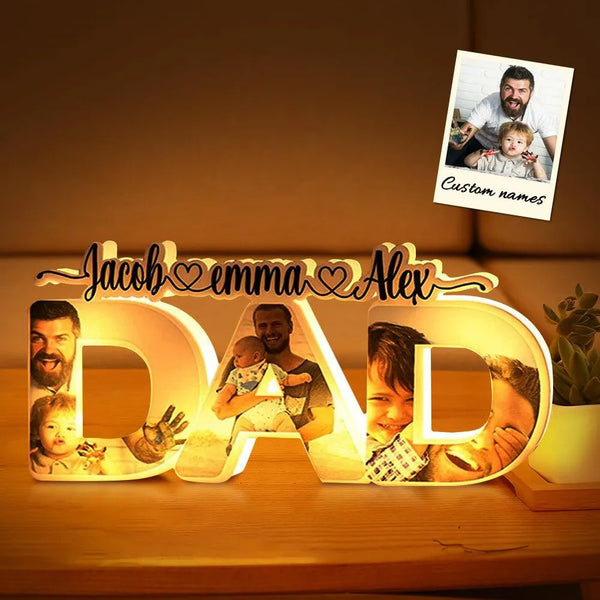 Custom Acrylic Dad Night Light Father's Day Special - themiraclebrands.com