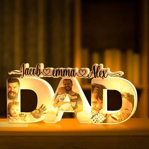 Custom Acrylic Dad Night Light Father's Day Special - themiraclebrands.com