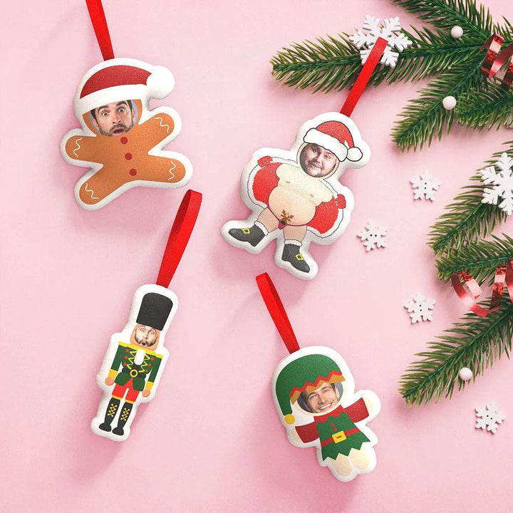 Custom Xmas Hanging Decorations: Personalized Face Christmas Ornaments - themiraclebrands.com