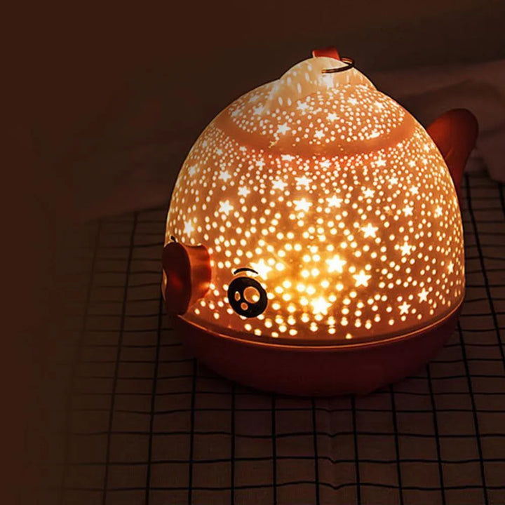 Custom Lucky Fish LED Rotating Star Projection Night Light - themiraclebrands.com