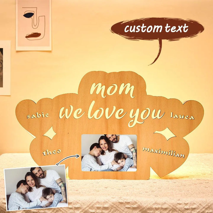 Custom Mom Night Lamp Frame Light - themiraclebrands.com