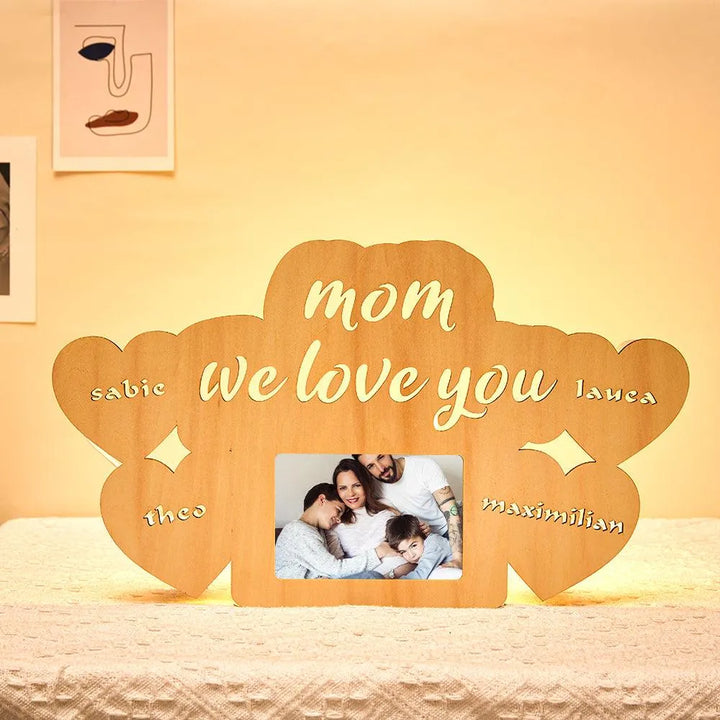 Custom Mom Night Lamp Frame Light - themiraclebrands.com