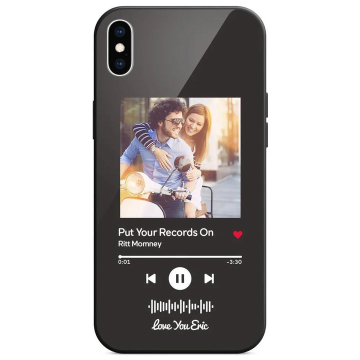 Custom Music Code Glass iPhone Case - themiraclebrands.com