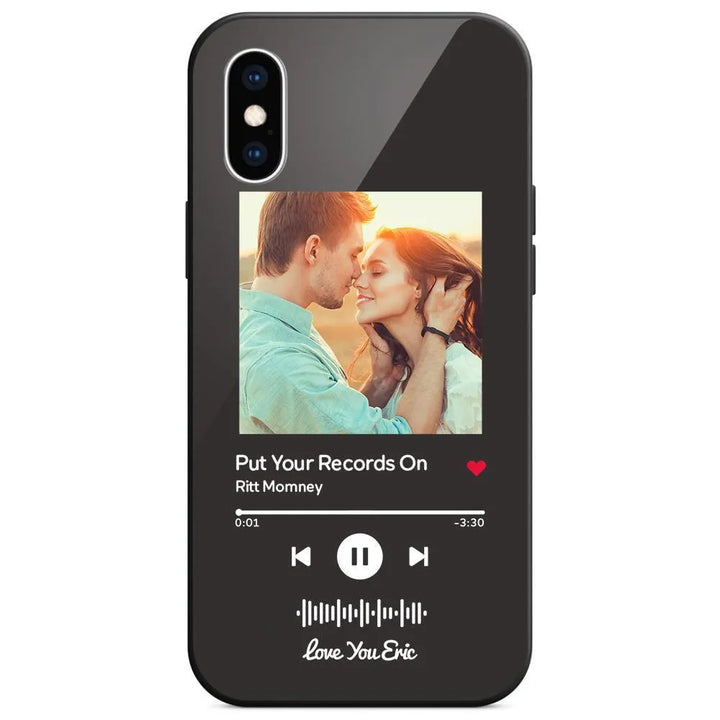 Custom Music Code Glass iPhone Case - themiraclebrands.com