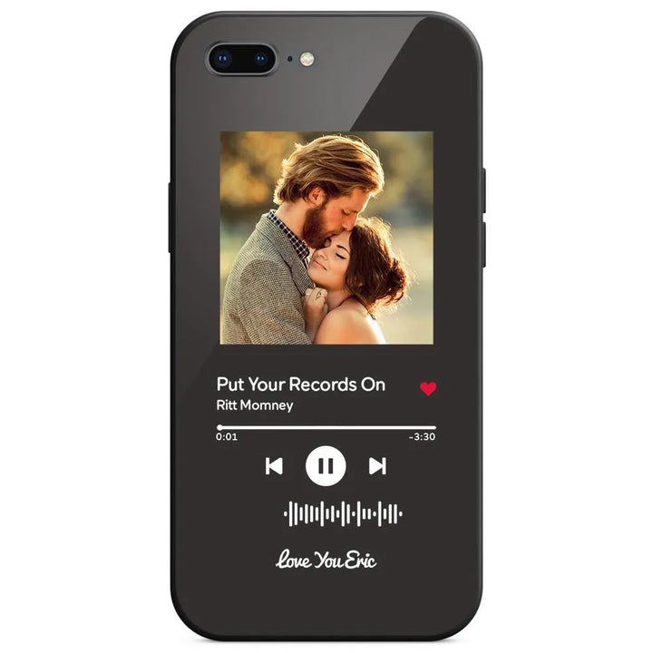 Custom Music Code Glass iPhone Case - themiraclebrands.com