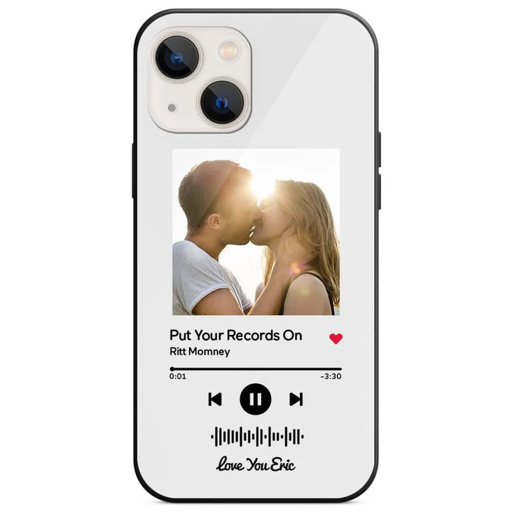 Custom Music Code Glass iPhone Case - themiraclebrands.com