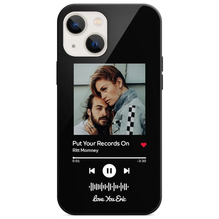 Custom Music Code Glass iPhone Case - themiraclebrands.com