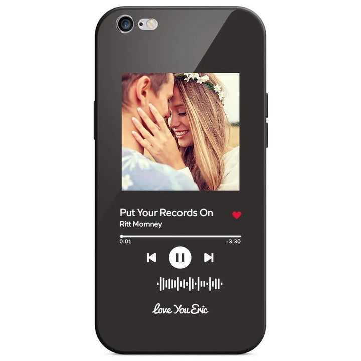 Custom Music Code Glass iPhone Case - themiraclebrands.com