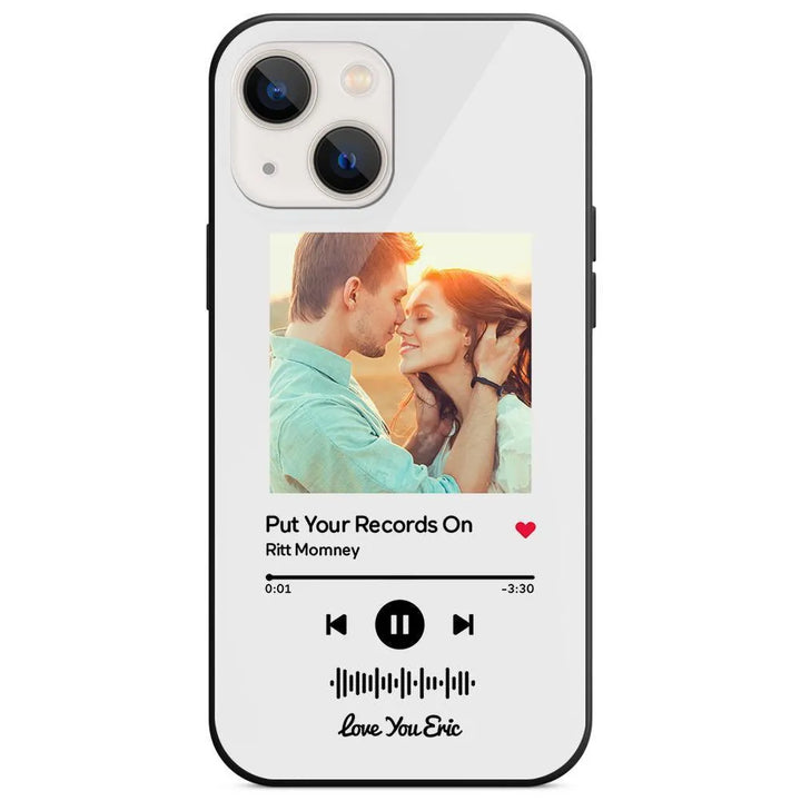 Custom Music Code Glass iPhone Case - themiraclebrands.com