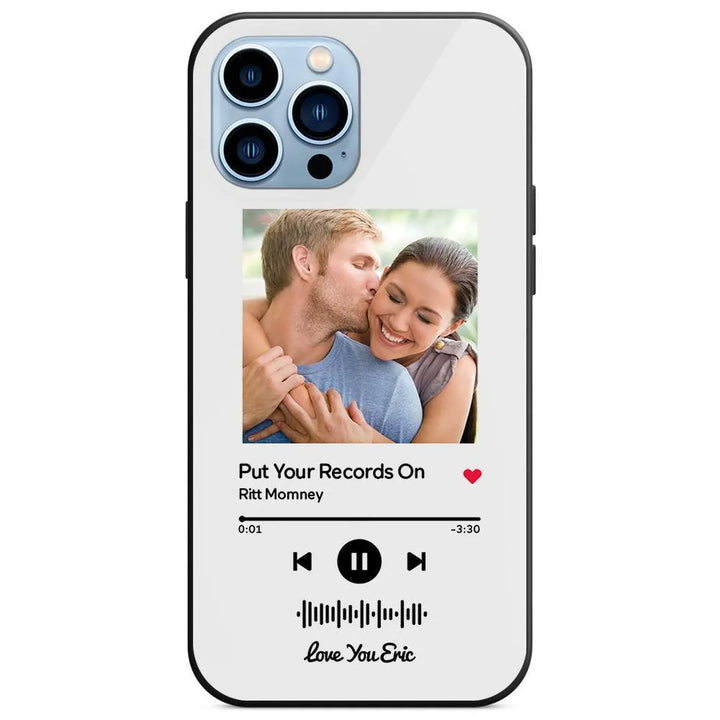 Custom Music Code Glass iPhone Case - themiraclebrands.com