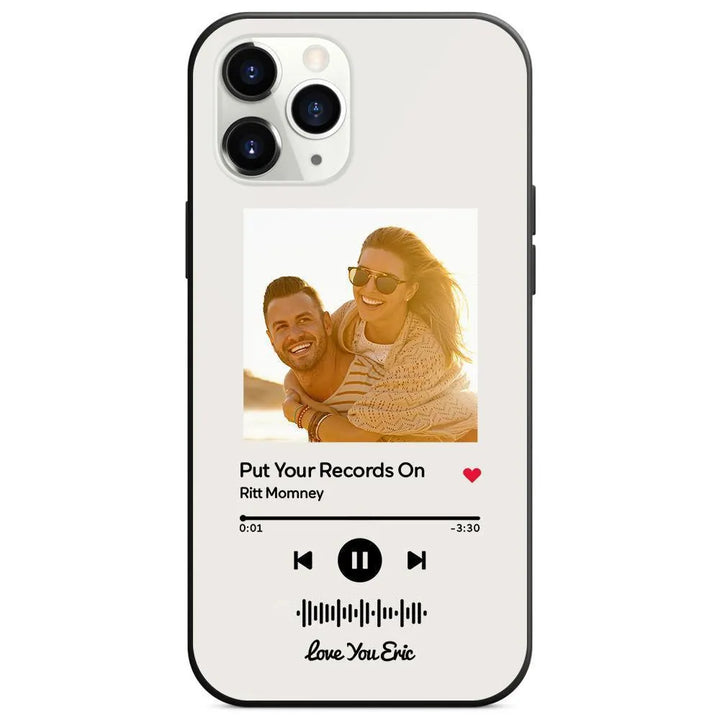 Custom Music Code Glass iPhone Case - themiraclebrands.com