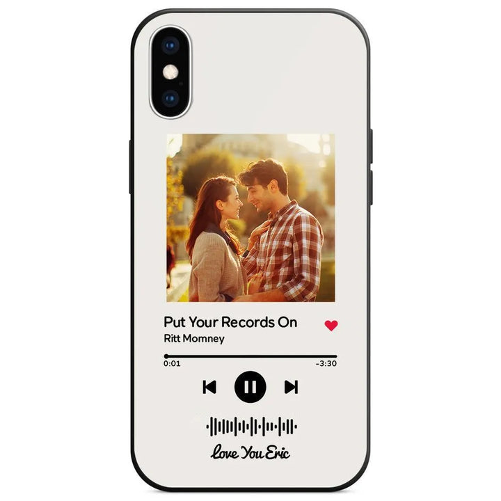 Custom Music Code Glass iPhone Case - themiraclebrands.com