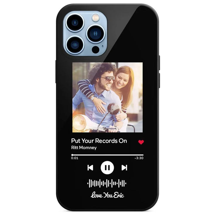 Custom Music Code Glass iPhone Case - themiraclebrands.com