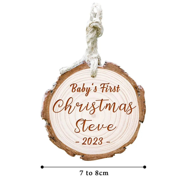 Custom Name Christmas Tree Decor Personalized Ornament Baby's First Christmas - themiraclebrands.com