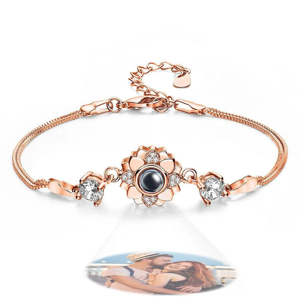Custom Photo Projection Bracelet Romantic Commemorative Gift for Girlfriend - themiraclebrands.com