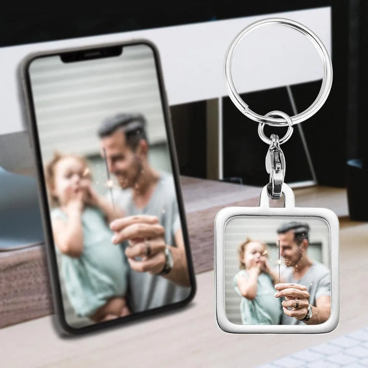 Custom Stainless Steel Photo Keychain | DIY Accessory - themiraclebrands.com