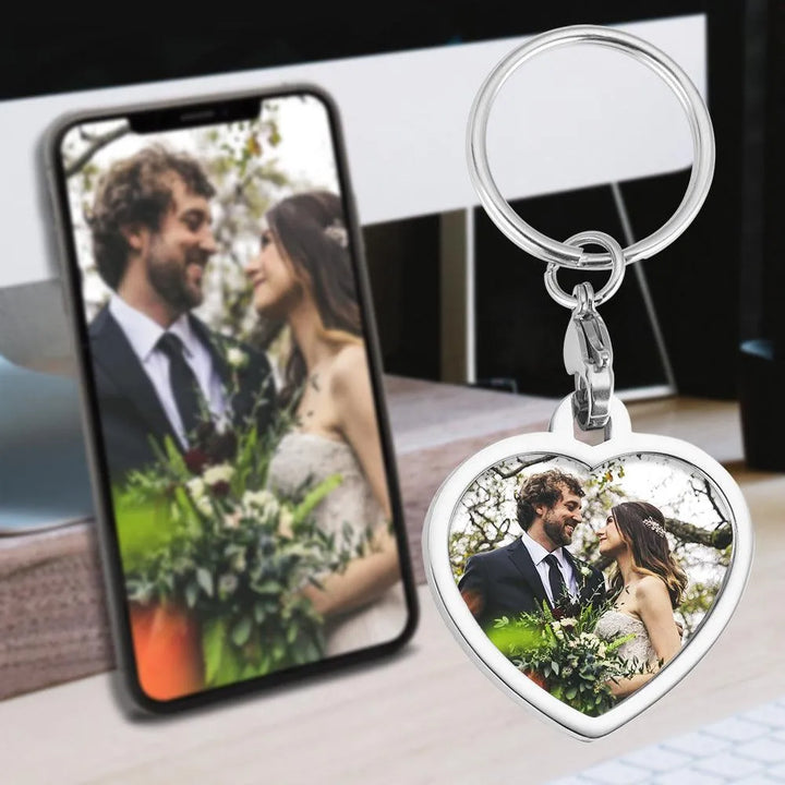 Custom Stainless Steel Photo Keychain | DIY Accessory - themiraclebrands.com