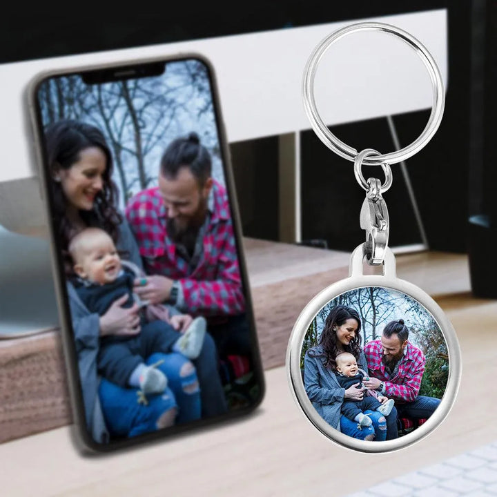 Custom Stainless Steel Photo Keychain | DIY Accessory - themiraclebrands.com