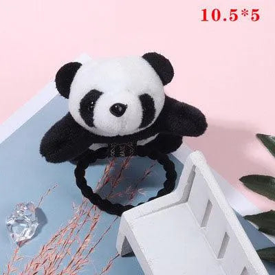 Cute Fat Pierced Panda Headband - Korean Style Plush Panda Doll Brooch - themiraclebrands.com