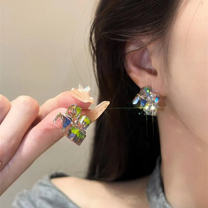 Dreamy Crystal Square Earrings - themiraclebrands.com